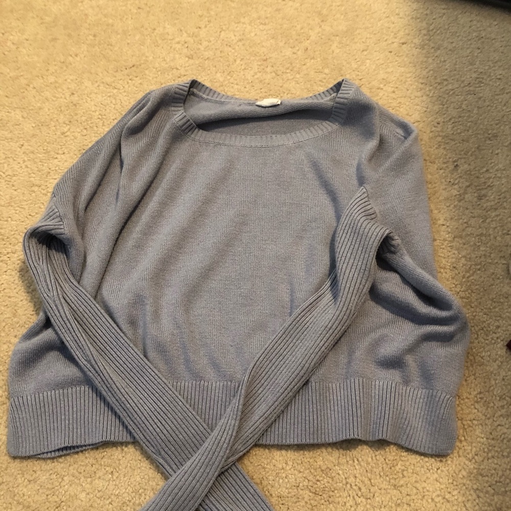 purple knitted ling sleeve